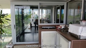 Additional Room at Balcony with Sliding Glass Door