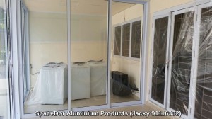 additional room with heavy duty aluminium sliding glass door