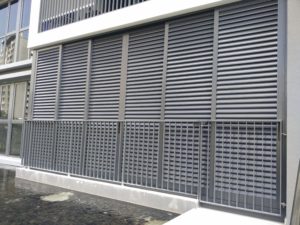 Aluminium louver for ground floor, good for privacy